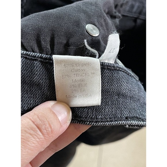 Reformation High & Skinny Crop Avalon Black Wash Jeans Size 27 LY799 - Picture 6 of 9